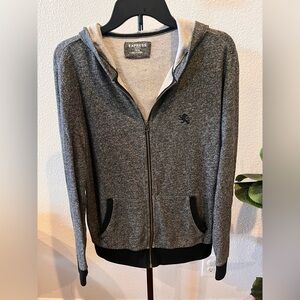 Express Gray Zip-Up Hoodie